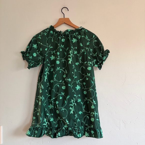 Hill House The Katherine Nap Dress Green Botanical - Picture 7 of 7